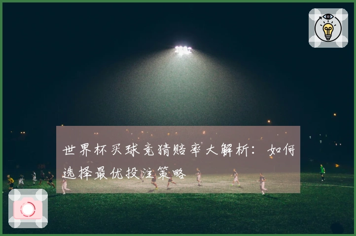 世界杯买球竞猜赔率大解析：如何选择最优投注策略